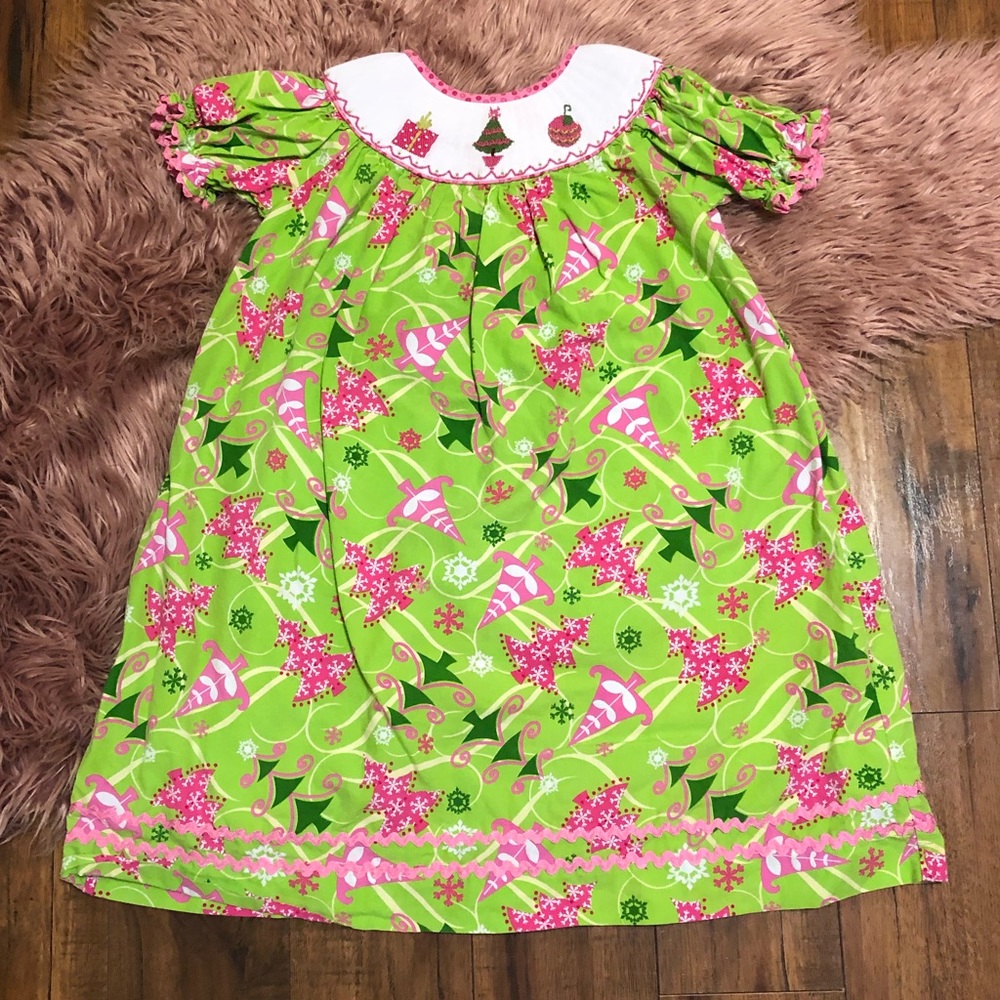 Sage & Lilly Christmas smock dress